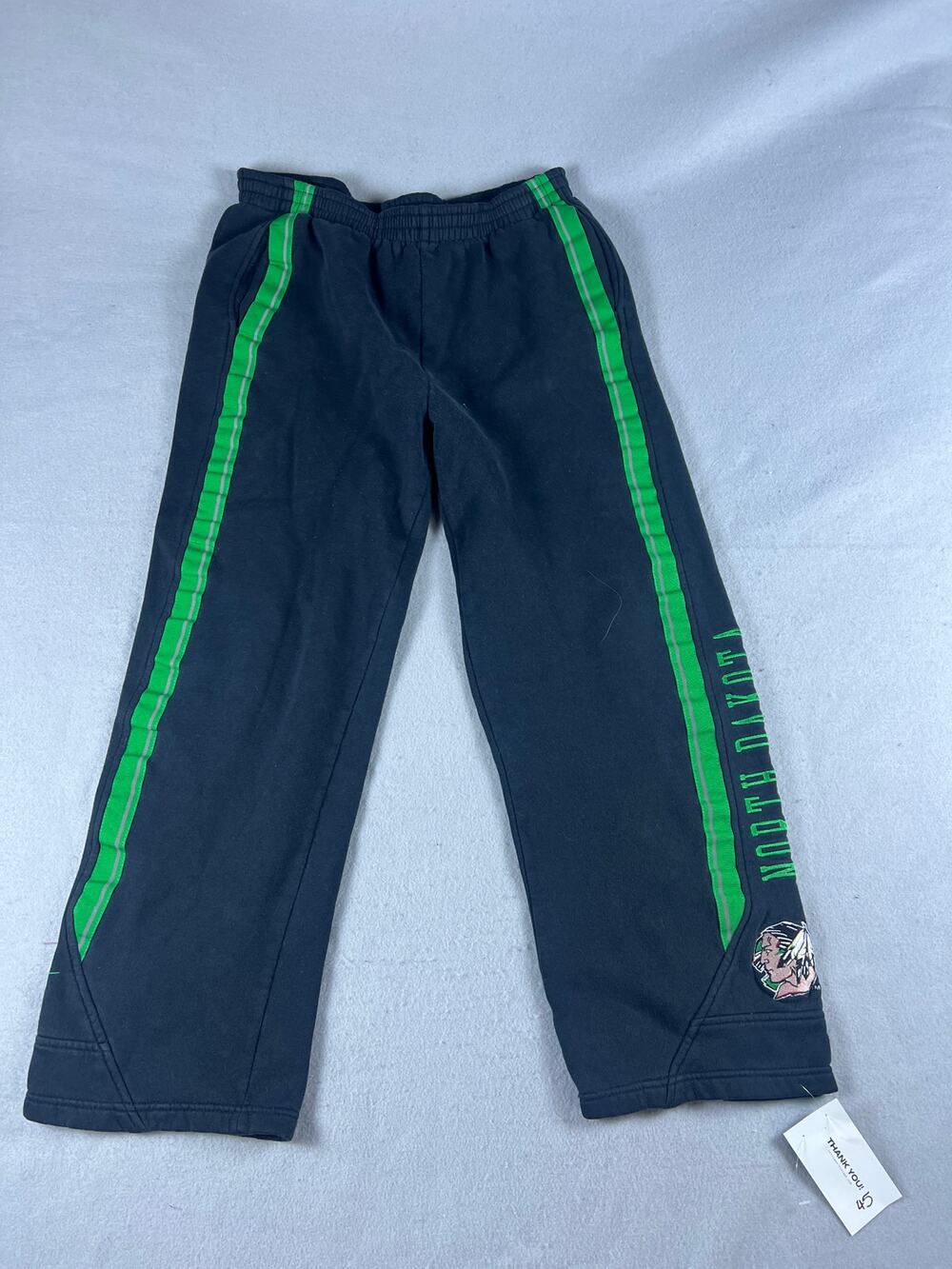 North Dakota Fighting Sioux Sweatpants Mens M Black Nike Team Fleece NCAA Sports